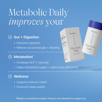 Pendulum Metabolic Daily – Multi-Strain Probiotic with Akkermansia muciniphila | Metabolism & Energy | 90 Capsules