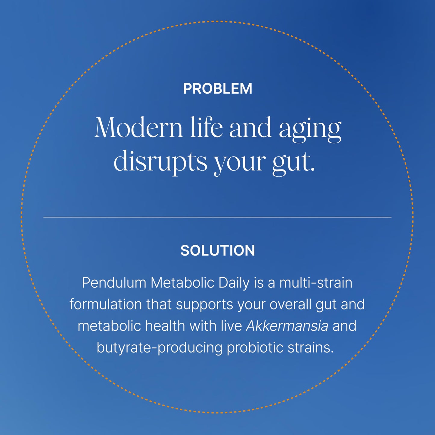 Pendulum Metabolic Daily – Multi-Strain Probiotic with Akkermansia muciniphila | Metabolism & Energy | 90 Capsules