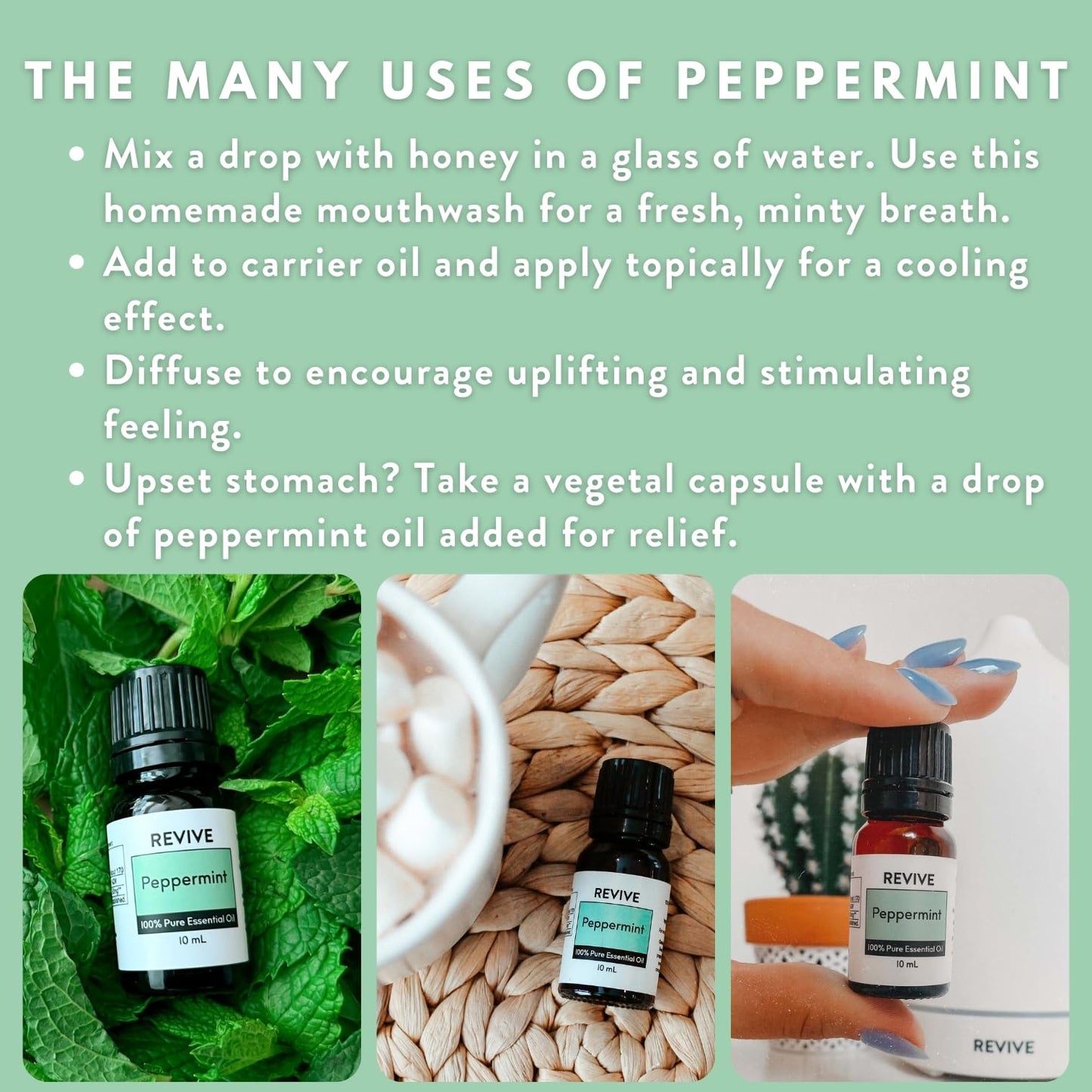 Peppermint Essential Oil 30mL by Revive Essential Oils - 100% Pure Therapeutic Grade
