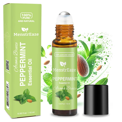 Peppermint Essential Oil Roll-On – Migraine Relief, Skin Nourishing (10ml)