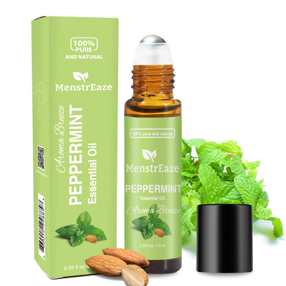 Peppermint Essential Oil Roll-On – Migraine Relief, Skin Nourishing (10ml)
