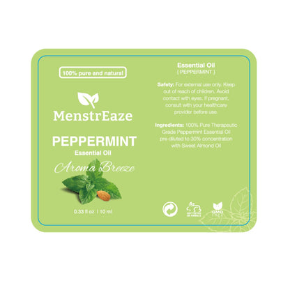 Peppermint Essential Oil Roll-On – Migraine Relief, Skin Nourishing (10ml)