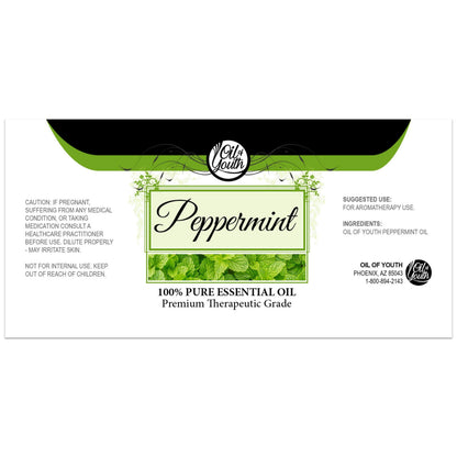 Oil of Youth Pure Peppermint Essential Oil 16 oz – Premium Grade for Diffuser, Spray, Hair and Massage