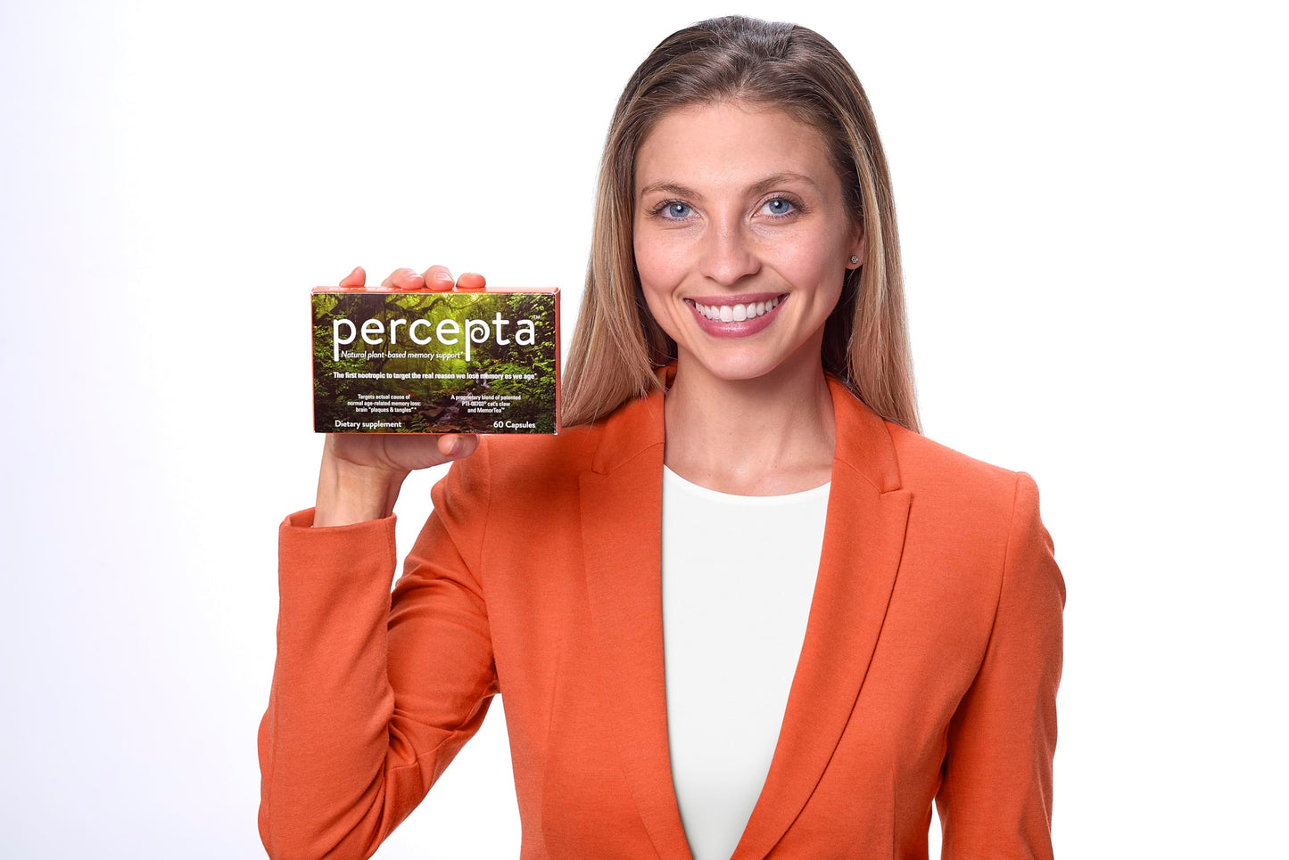 Percepta Plant-Based Memory Support – Natural Nootropic Brain Booster | 30 Day Supply