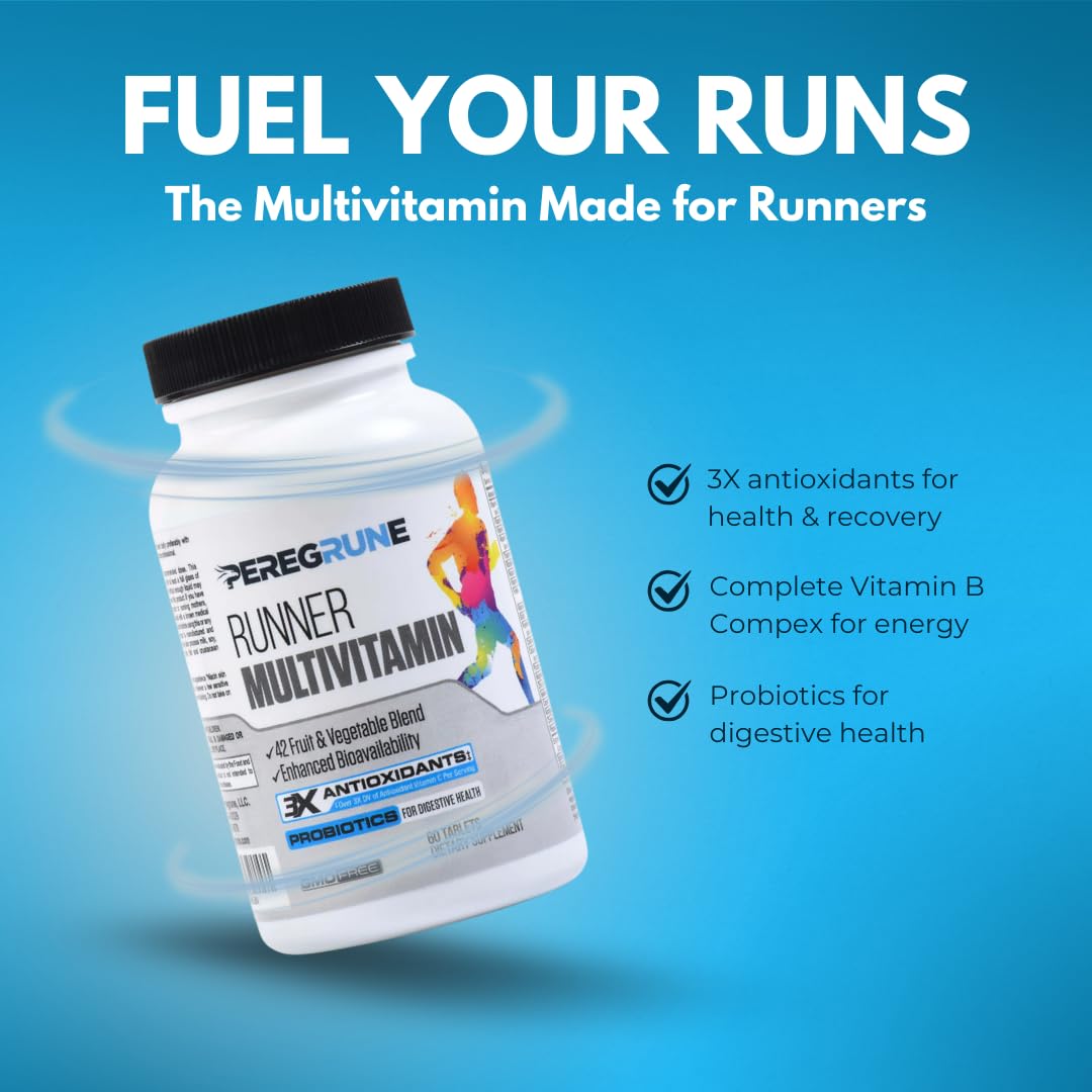 PEREGRUNE Runner Multivitamin & Omega-3 Bundle | Energy, Endurance & Joint Support for Runners