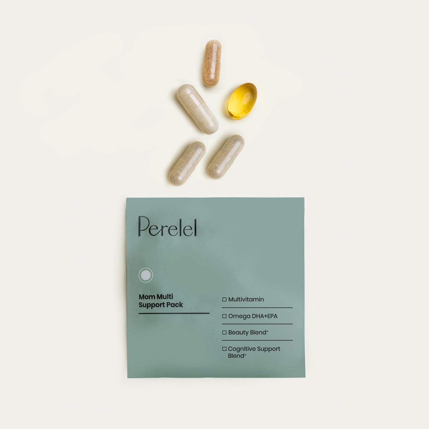 Perelel Mom Multi Pack – Postnatal Vitamins with Omega-3 DHA/EPA, Iron & Collagen