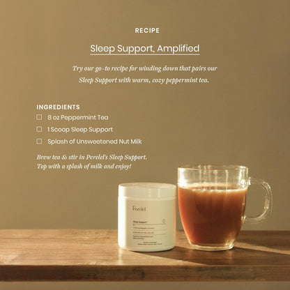 Perelel Sleep Support Magnesium Powder Blend — Lemon Balm, Honey Lemon Flavor