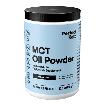 Perfect Keto 7g MCT Oil Powder – Unflavored, Non-Dairy Keto Coffee Creamer | 30 Servings