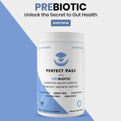 PERFECT PASS Prebiotic PHGG Powder – 210g, Natural, Gluten Free, Non-GMO, Kosher, Sugar Free