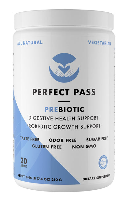 PERFECT PASS Prebiotic PHGG Powder – 210g, Natural, Gluten Free, Non-GMO, Kosher, Sugar Free