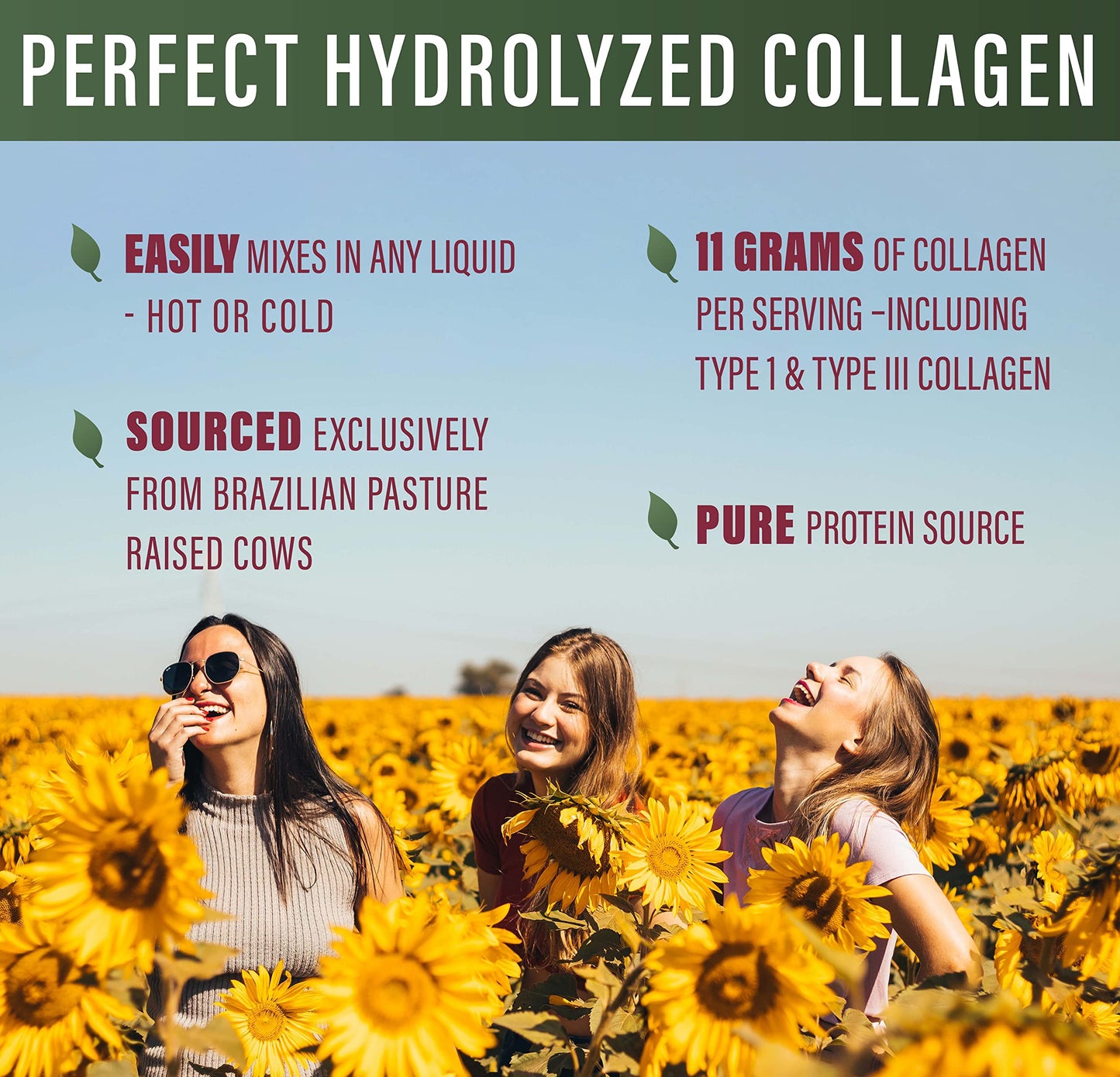 Perfect Supplements Unflavored Hydrolyzed Collagen Powder – 660g, Grass Fed, Easy Absorption