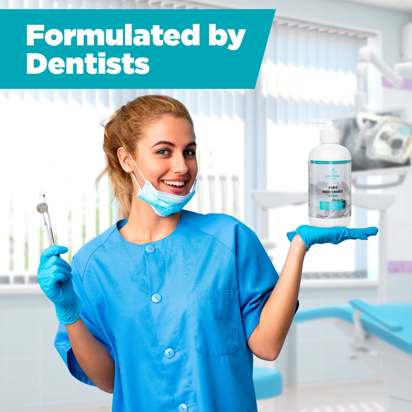 Perio Maintenance Alcohol Free Mouthwash – Stannous Fluoride Rinse | Everest Oral Care
