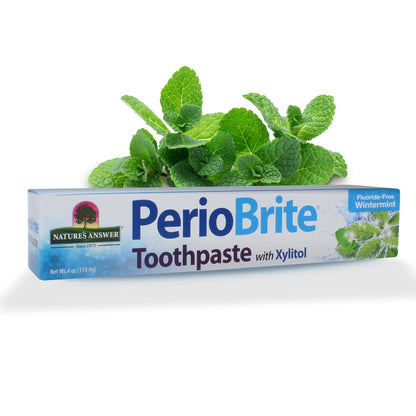 Nature's Answer PerioBrite Whitening Toothpaste – Gluten-Free, Fluoride-Free, Soy-Free & Vegetarian | Cruelty-Free