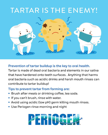 Periogen Tartar Control Toothpaste – SLS Free, Enamel Safe, Whitening Gel