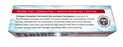 Periogen Tartar Control Toothpaste – SLS Free, Enamel Safe, Whitening Gel