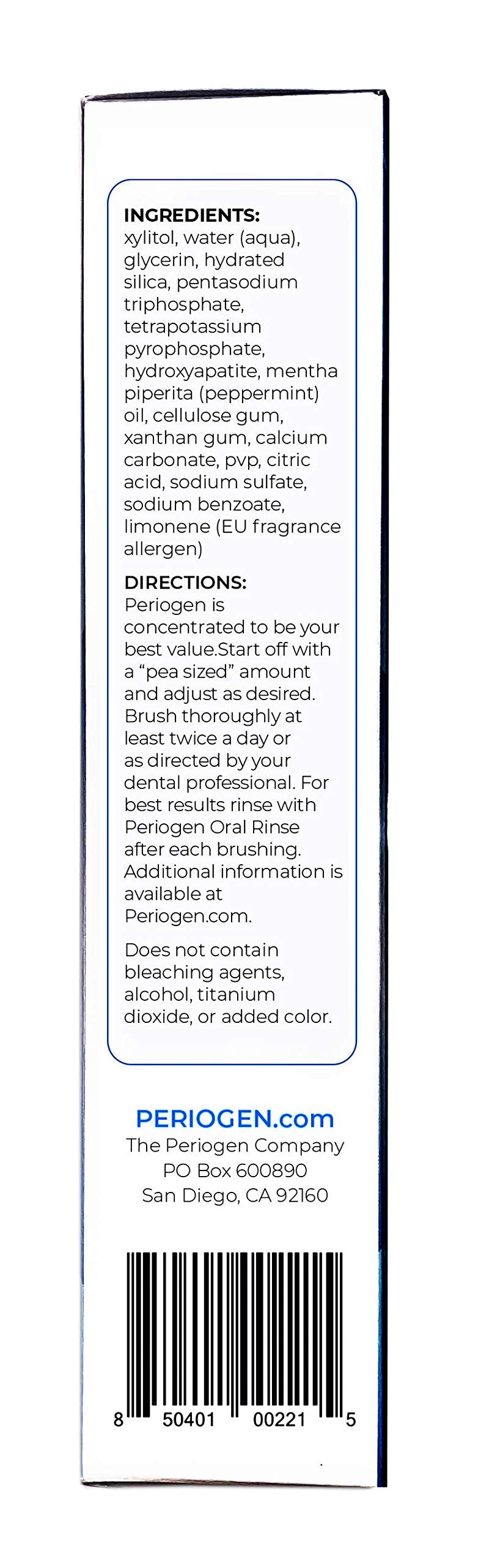 Periogen Toothpaste 2-Pack – SLS Free, Tartar & Plaque Control
