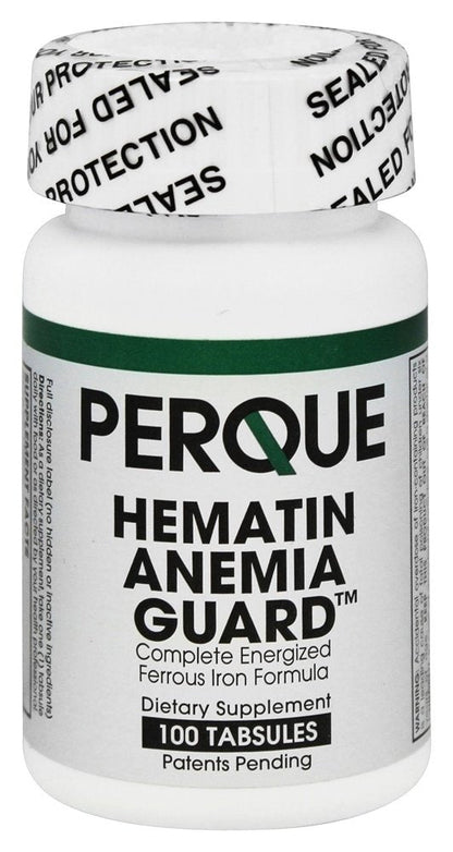 Perque Hematin Anemia Guard, 100 Count - 100 Tabs | Health Care Professional Only