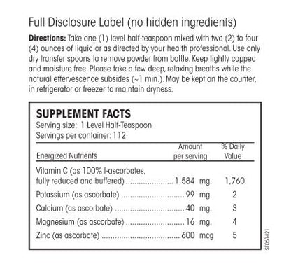 PERQUE Potent C Guard Powder – 8 Ounce | Buffered Vitamin C Powder