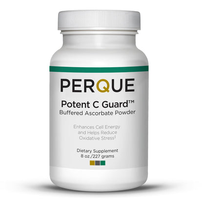 PERQUE Potent C Guard Powder – 8 Ounce | Buffered Vitamin C Powder