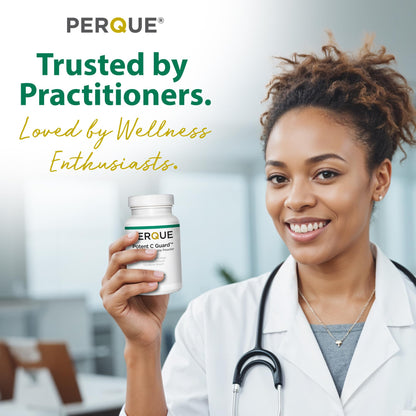 PERQUE Buffered Vitamin C Ascorbate Powder - pH Balanced, Vegetarian, Allergen-Free - 16 oz