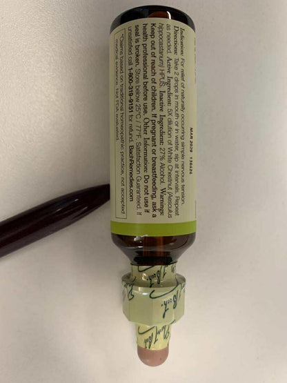 Bach White Chestnut Flower Remedy – Calm the Mind | 20mL Dropper
