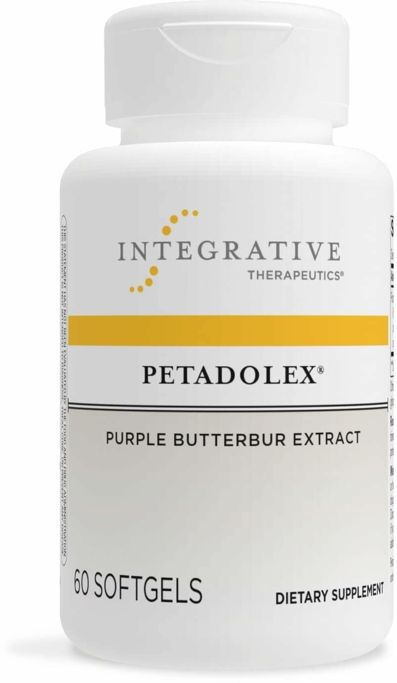 Integrative Therapeutics Petadolex - Brain Supplement for Healthy Blood Vessel Relaxation* - with Butterbur Extract - Gluten-Free & Dairy-Free - 60 Softgels (60 Servings)
