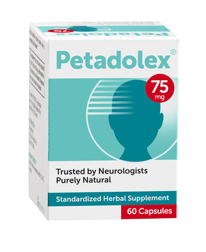 Petadolex Migraine Relief Capsules – PA-Free Butterbur 75 mg for Migraine Prevention