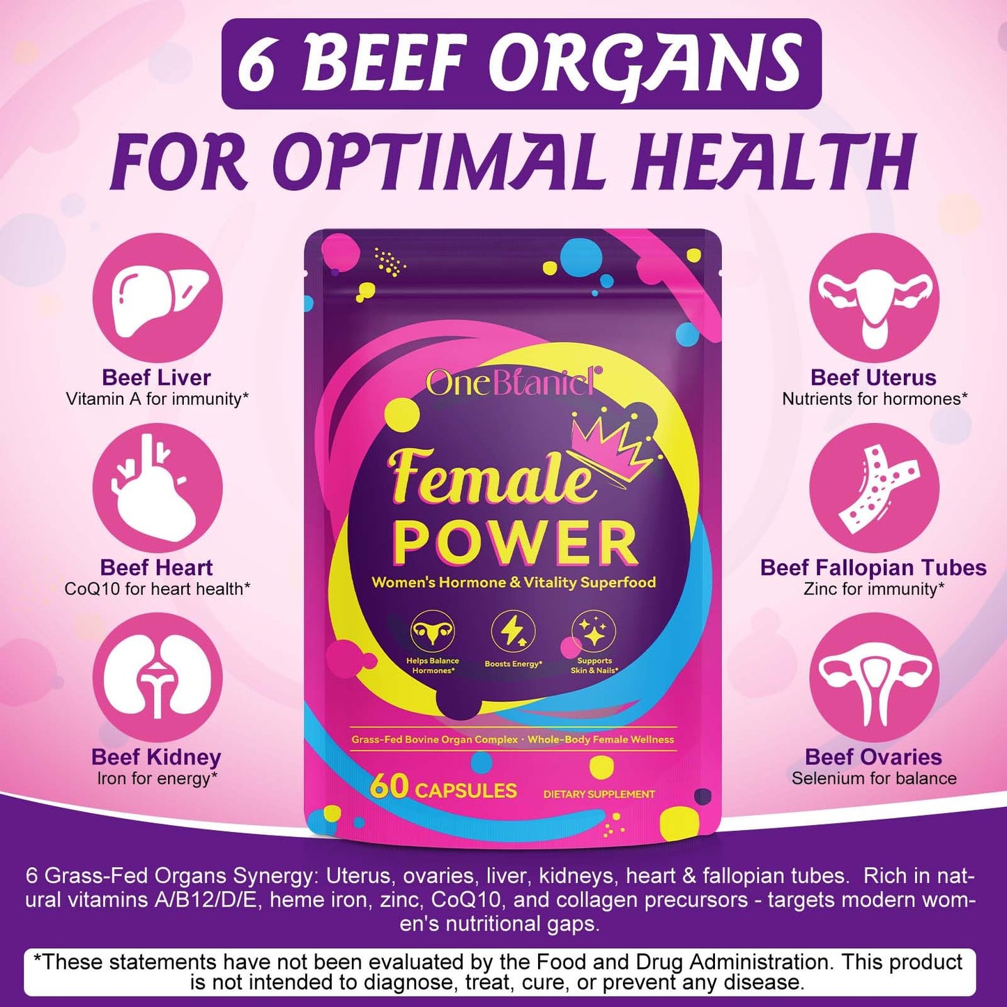 Beef Organ Supplement for Women – Grass-Fed Liver Capsules for Hormone Balance