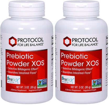 Protocol for Life Balance Prebiotic Powder XOS – 1.55g per Serving | Gut Health & Intestinal Flora | Kosher & Non-GMO | 3 oz (Pack of 2)