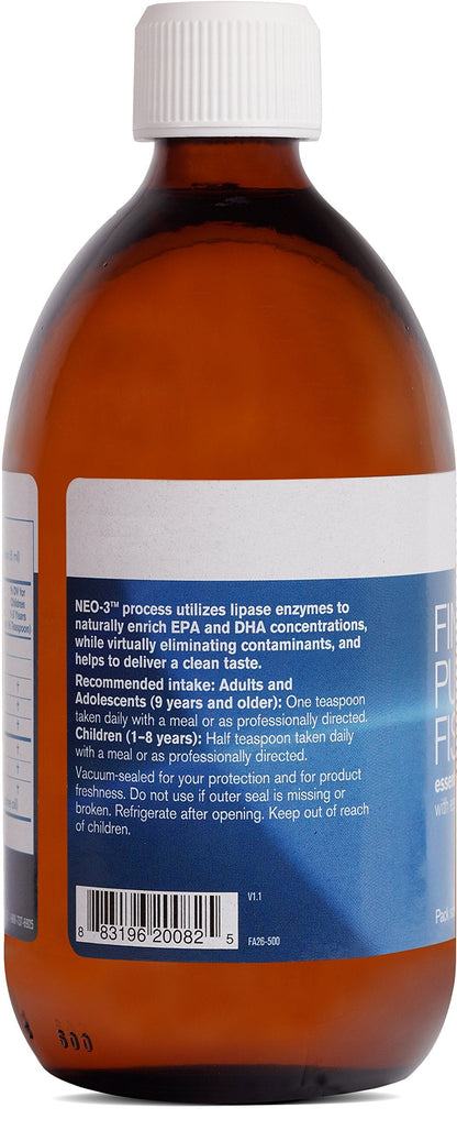 Pharmax Finest Pure Fish Oil with Essential Oil of Orange | Supports Bone, Brain & Cardiovascular Health | 16.9 fl oz