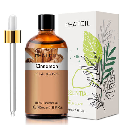 PHATOIL Cinnamon Essential Oil 100ml - Aromatherapy Diffuser Oil
