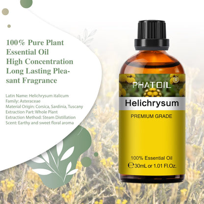 Helichrysum Essential Oil 30ml | PHATOIL Aromatherapy for Diffuser & DIY