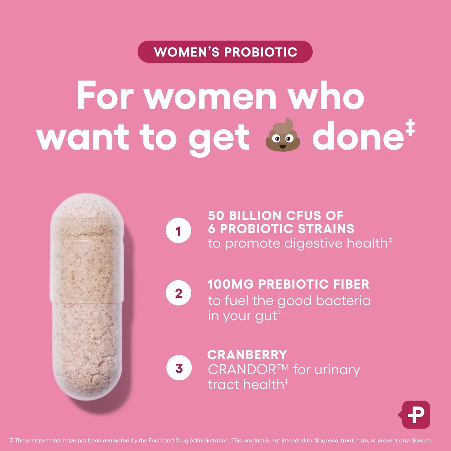 Physician's CHOICE Probiotics for Women - 50B CFU, 6 Strains, Cranberry + Organic Prebiotics - 84 CT