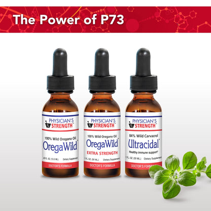 Physician's Strength OregaWild – 30 mL 100% Wild Oregano Oil | 432 Servings