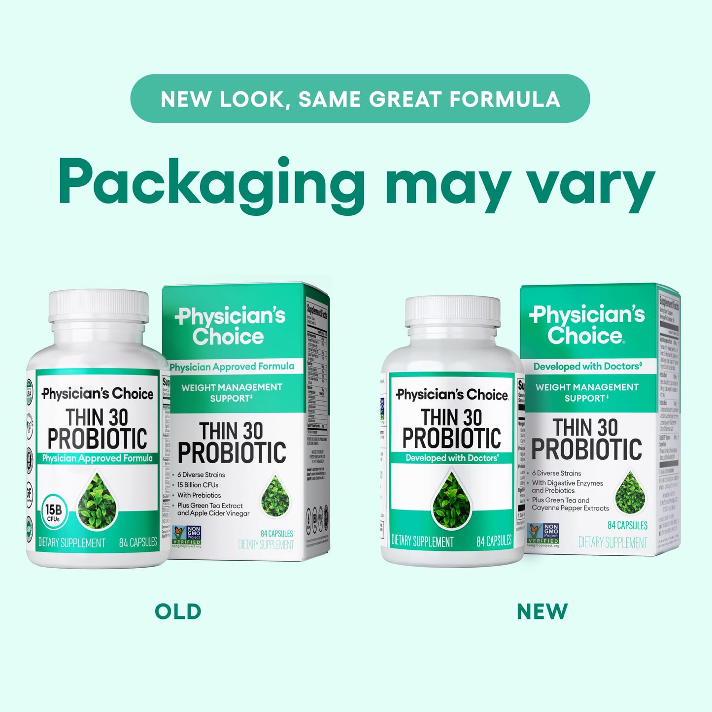 Physician's CHOICE Probiotics – Weight Management & Bloating, 6 Strains, 84 CT