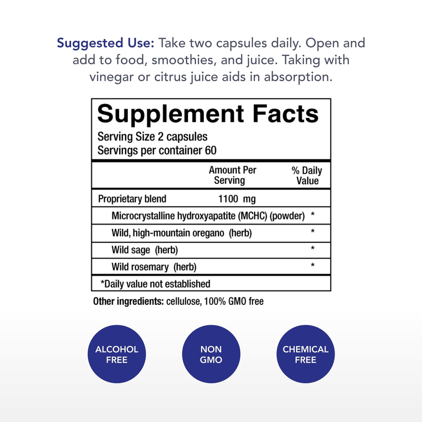 Physician's Strength Bone Complete - 120 Vegi Capsules | 60 Servings | Non-GMO