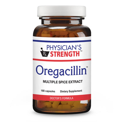 Physician's Strength Oregacillin - 180 Capsules | Multiple Spice Extract for Respiratory Support