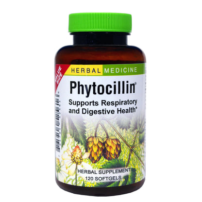 Herbs Etc. Phytocillin: Respiratory & Digestive Health Support | 120 Softgels
