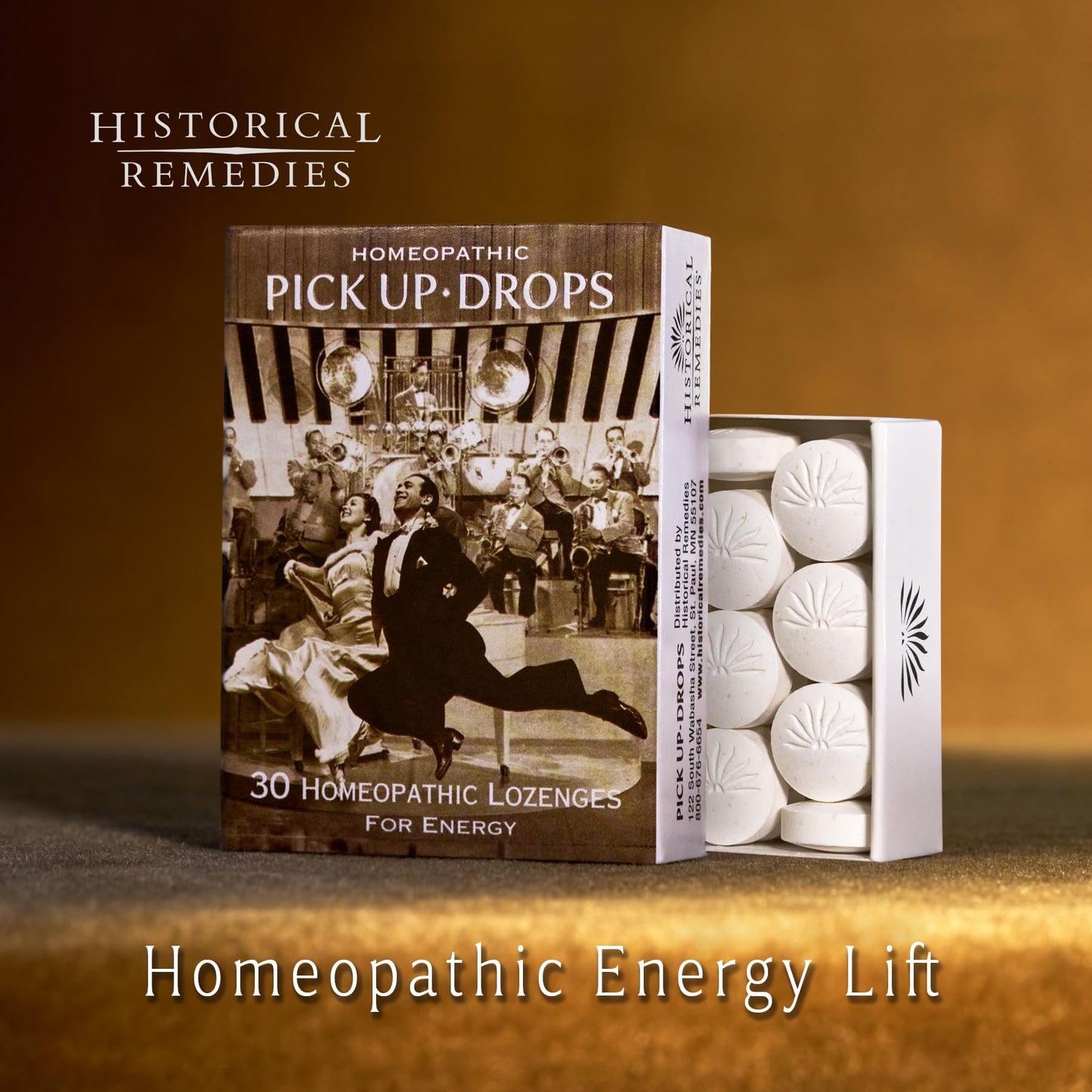 Historical Remedies Pick Up Drops 12 Pack – Vegan & Gluten-Free Homeopathic Lozenges