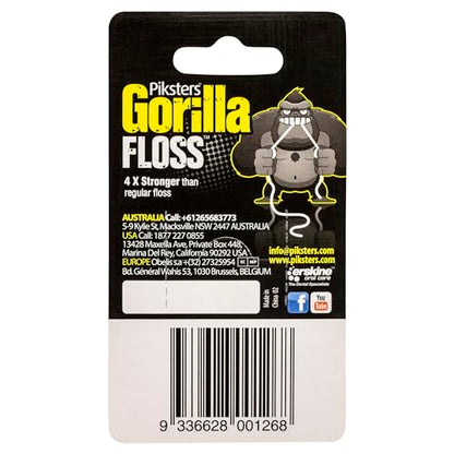 Piksters Gorilla Extra Strong Fine Thread Scrubbing Dental Floss 30m