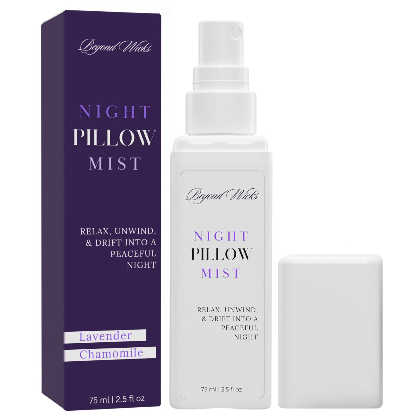 Lavender Chamomile Pillow Spray – 75ml Sleep & Linen Mist | Beyond Wicks