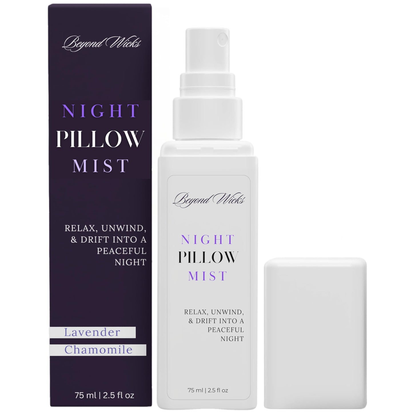 Lavender Chamomile Pillow Spray – 75ml Sleep & Linen Mist | Beyond Wicks