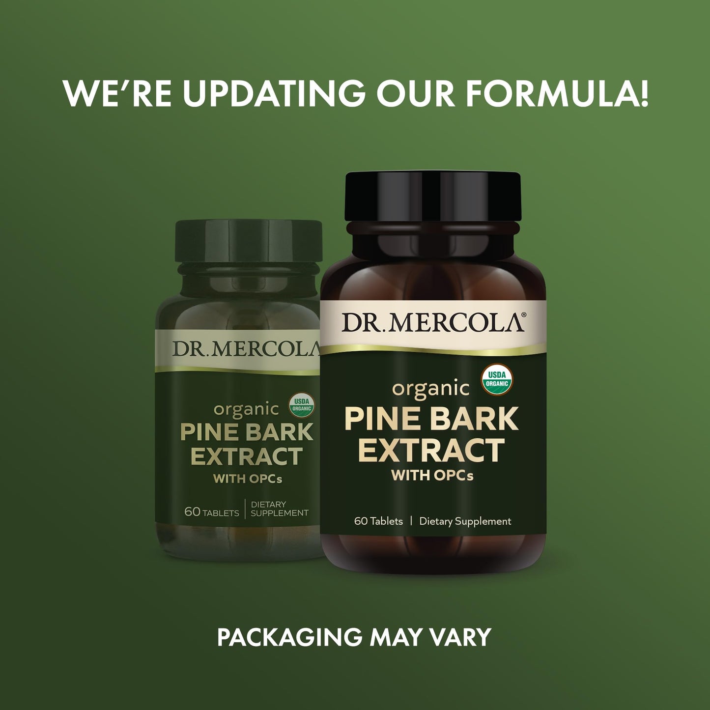 Dr. Mercola Organic Pine Bark Extract - 30 Servings (60 Tablets), OPCs, USDA Organic, Non-GMO
