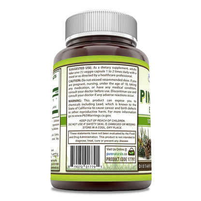 Pure Naturals Pine Bark Extract 100 mg – 60 Veggie Capsules | Non-GMO, Gluten Free | USA Made