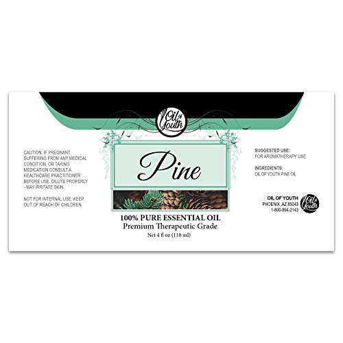 Oil of Youth Pine Essential Oil 4oz | Premium Pine Oil (4 Fl Oz)