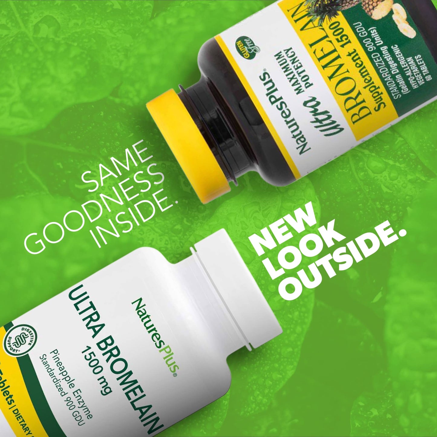 Nature's Plus Ultra Bromelain 1500 mg - 60 Tablets | Digestive & Joint Support