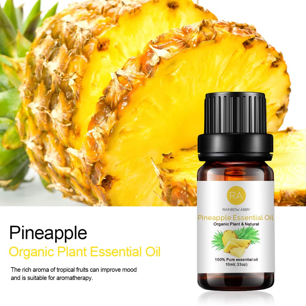 2-Pack Pineapple Essential Oil 100% Pure – Organic Plant-Based Essential Oil for Diffuser, Massage & Skin Care – 10ml