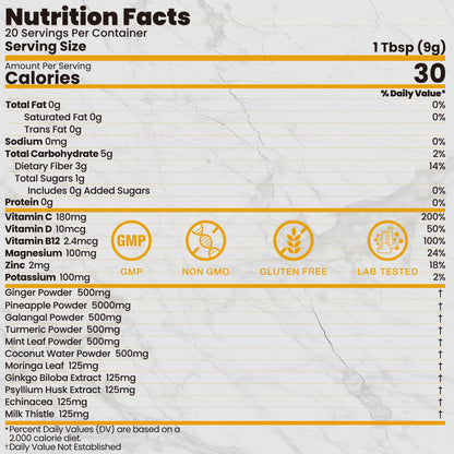 Pineapple Ginger Shots with Ginger & Turmeric – Digestive Health, Antioxidant Support | Gluten Free, Non-GMO (6.35 oz)