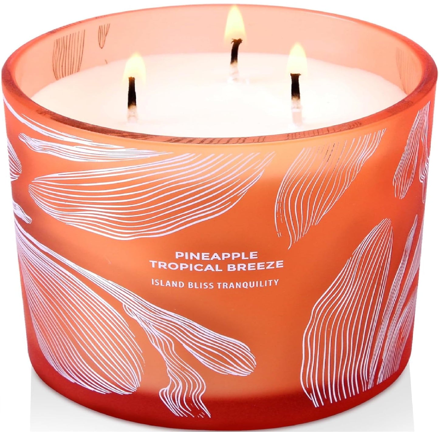 Pineapple Tropical Breeze Soy Candle – 14.5 oz, 3-Wick, Pineapple Paradise