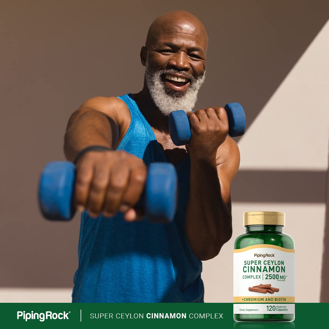 Piping Rock Ceylon Cinnamon 2500 mg Capsules 120 Count